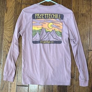 Fayettechill Mountain Co. Graphic Long Sleeve Tee - Dusty Mauve